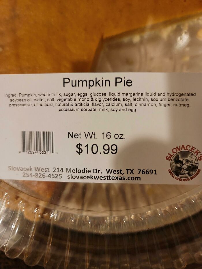 39. This pumpkin pie contains 