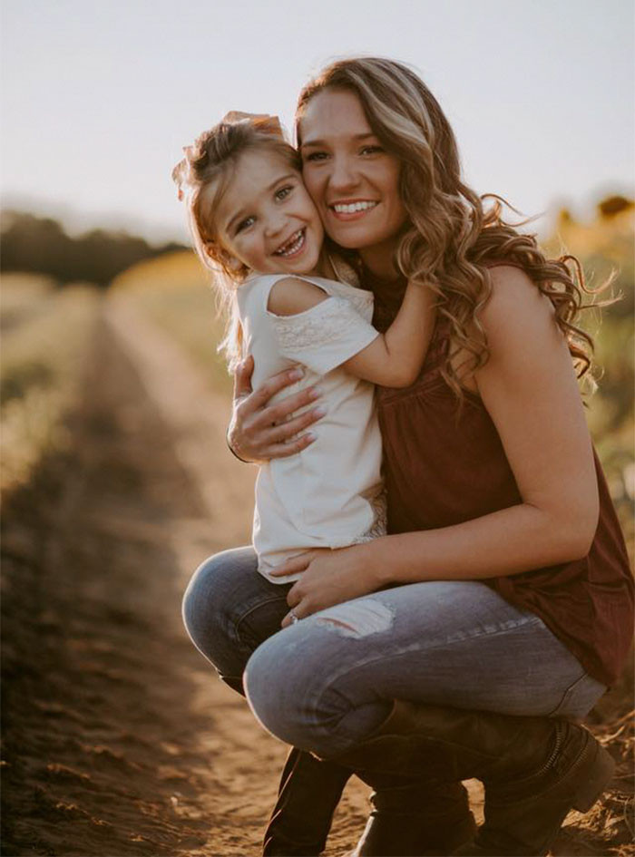 Mother and daughter in one beautiful shot
