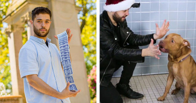 Magician Does Rescue Doggos The Bamboozle To Give Them Some Joy In Their Lives