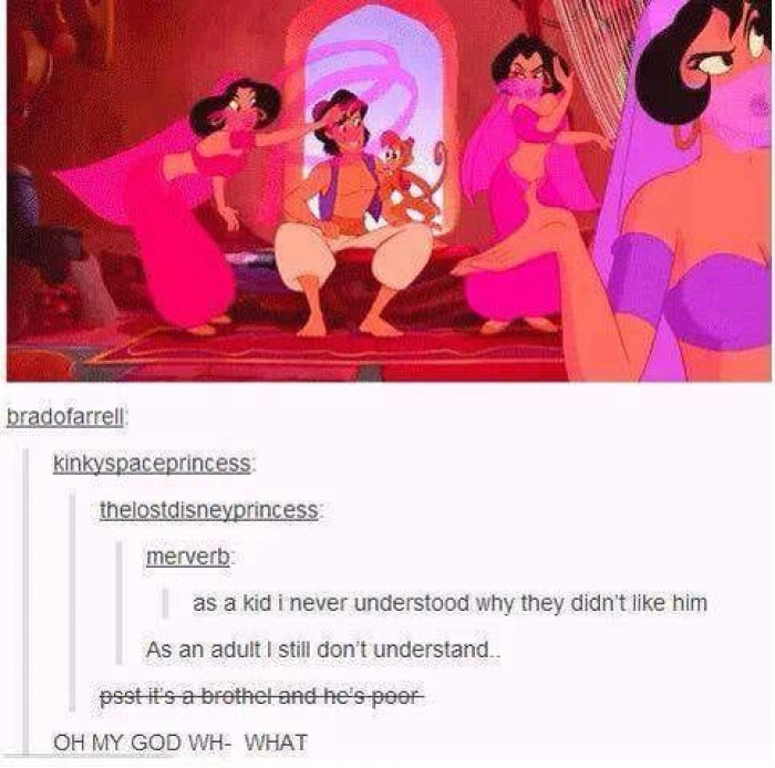 7. We have this post about Aladdin.