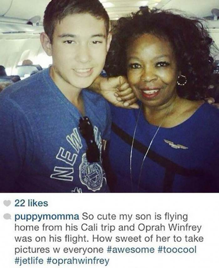You Thought Oprah Was Your Flight Attendant??