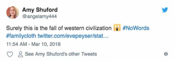 One Twitter user prophesied this as the fall of western civilisation - surely not...?
