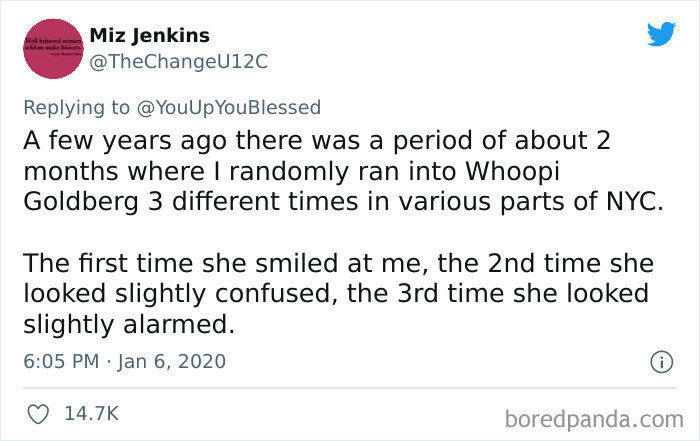 #32 “She looked slightly alarmed.”