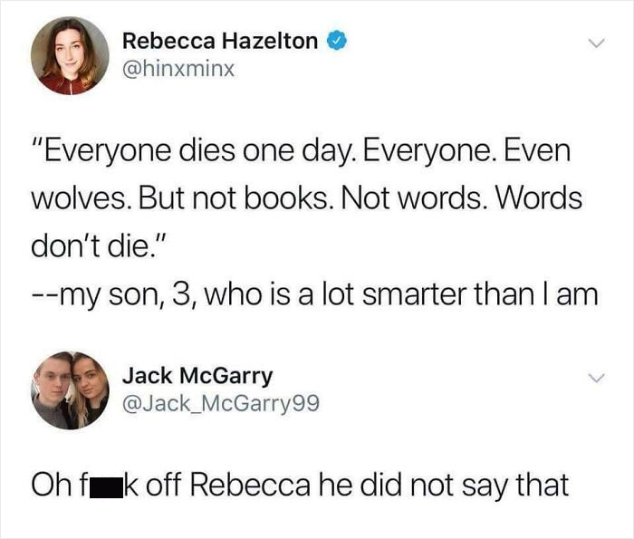 2. Get a hold of yourself, Rebecca