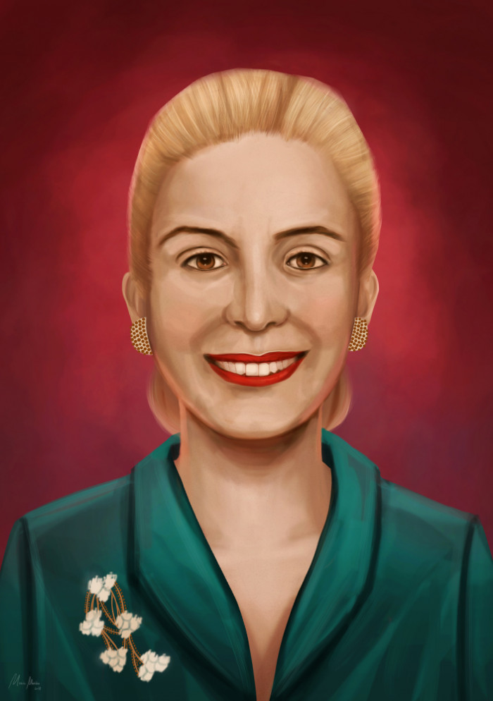 3. Hispanic Women Portraits: Eva Peron Evita