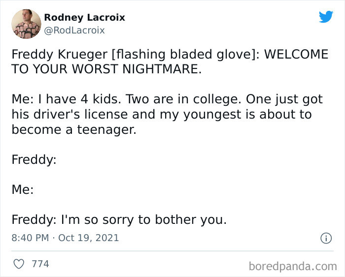 27. Sorry to bother you...