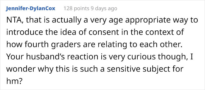 Some people even questioned the husband's reaction.