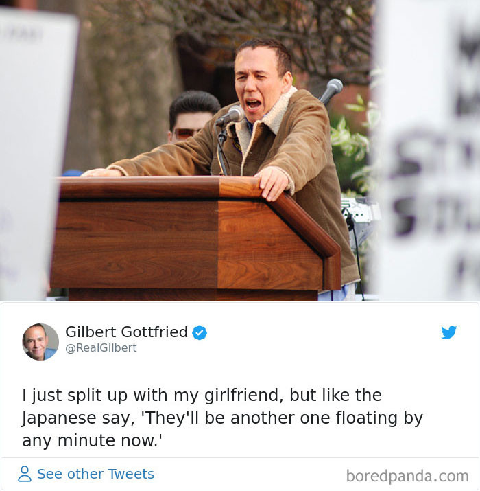 12. This Tweet cost Gilbert Gottfried a voice acting role