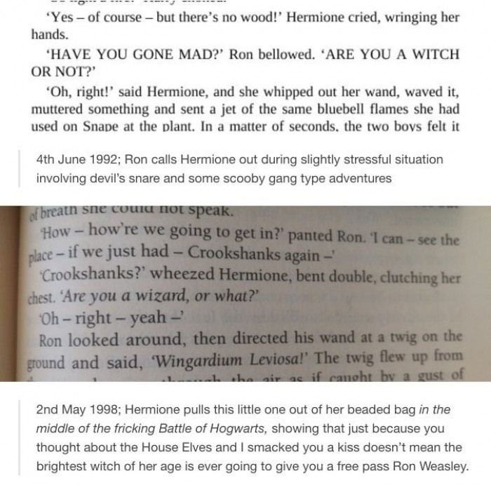Hermione waited seven years for that moment