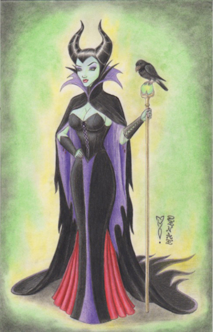 7. Maleficent & Diablo (Sleeping Beauty)