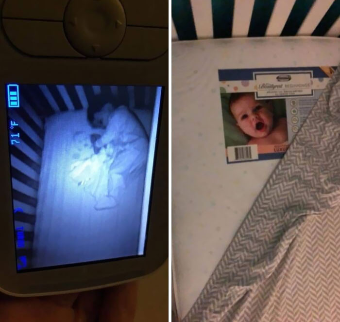 A family who thought there was a ghost in their daughter's crib.