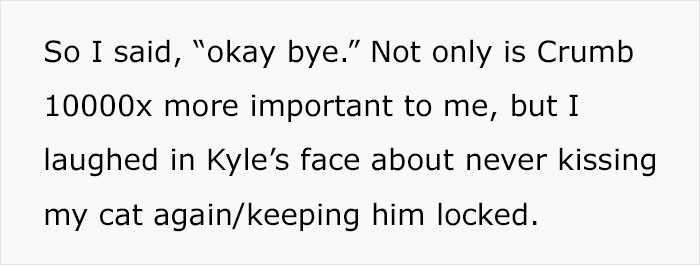 So OP broke up with her boyfriend