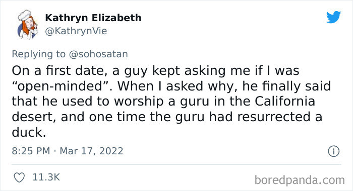 31. Open-minded or crazy?