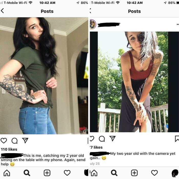 15. Her toddler has some real skills at a very young age.