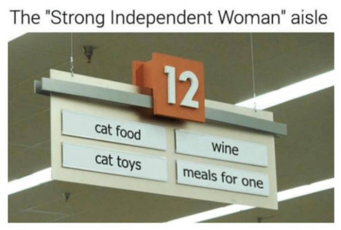 I am a strong, independent woman.