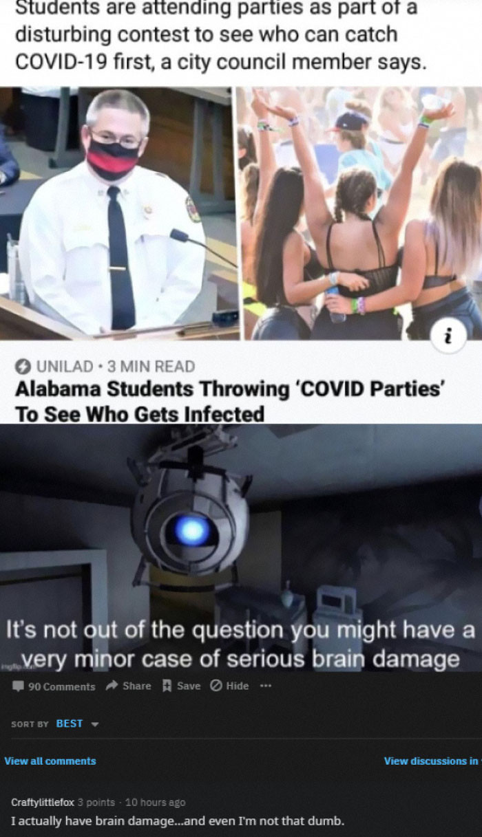 8. What is actually going on through people's minds at times...