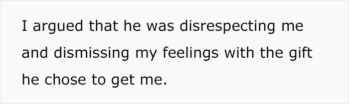 But the woman felt disrespected.