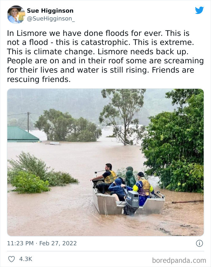 4. The people of Lismore are used to floods, but this was something much bigger.