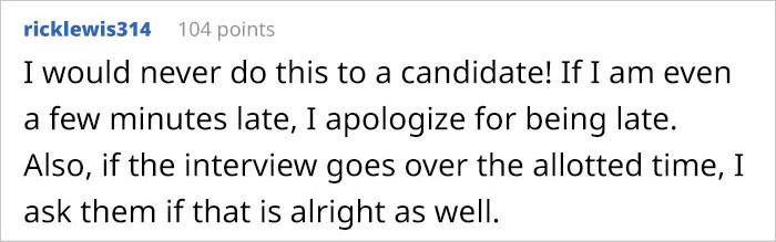 One recruiter shared his thoughts: