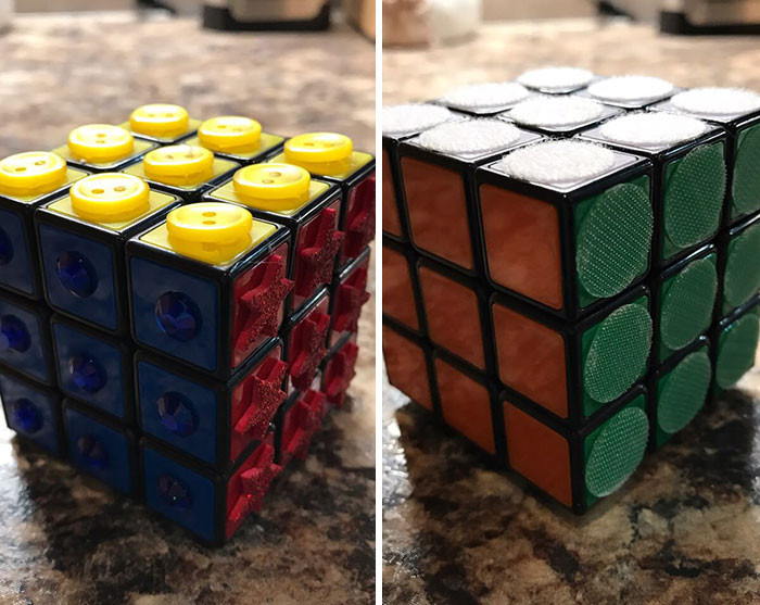 Rubiks cube for blind people