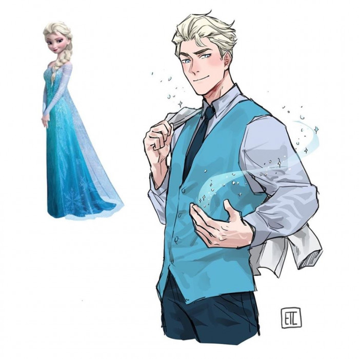 9 Spectacular Transformation Genderbend Illustrations Of Famous Disney Princesses 9100