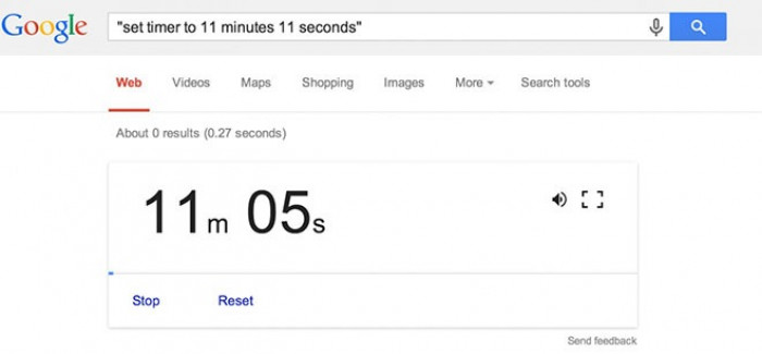 1. Google can be a timer