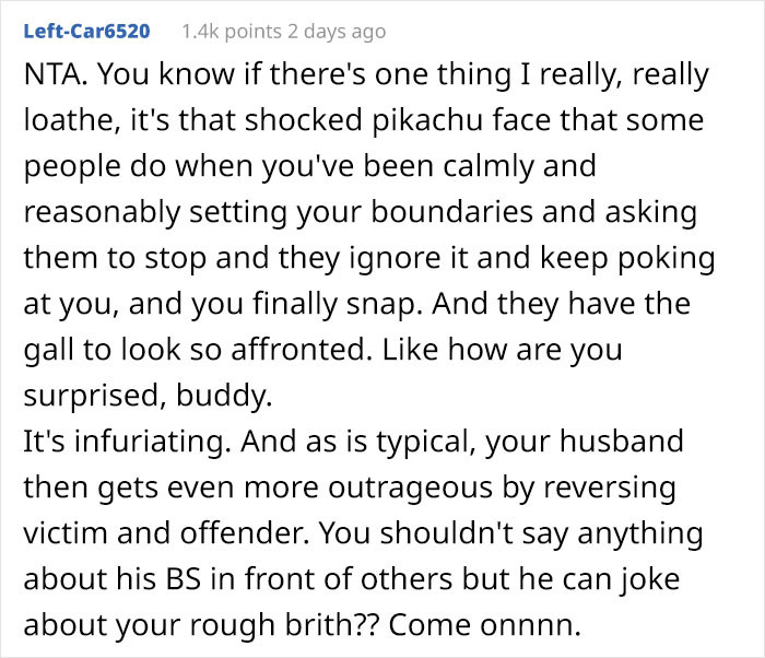 HB plays the victim here...