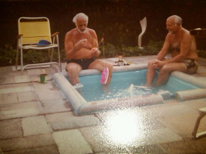 37. Grandpa used to tell the best stories about his friends pool... His old photos ratted him out.