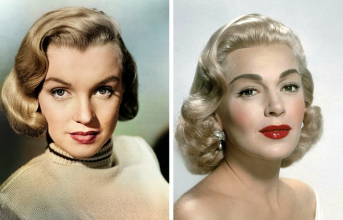 Marilyn and Lana Turner