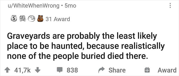 7. Before you get spooked in graveyards