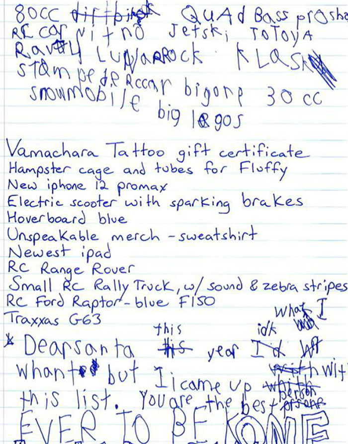 29. Because it's obvious that this child desires a tattoo gift certificate.