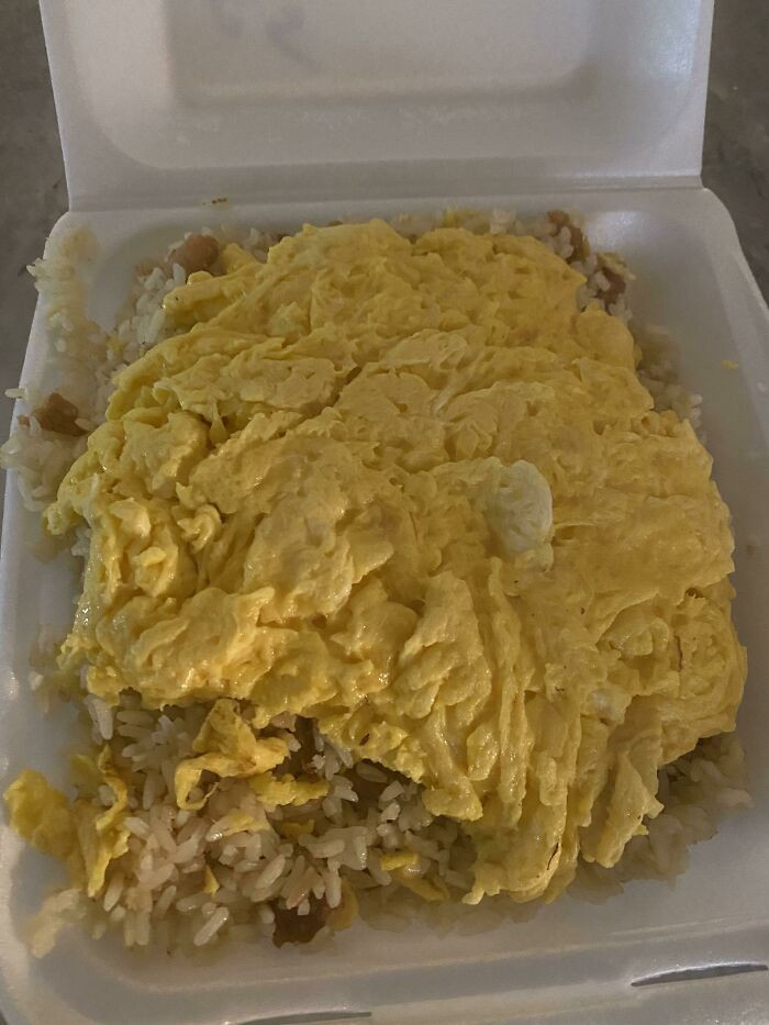7. Requested extra eggs for my fried rice