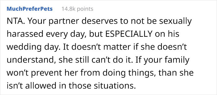 Doesn't matter if she doesn't understand