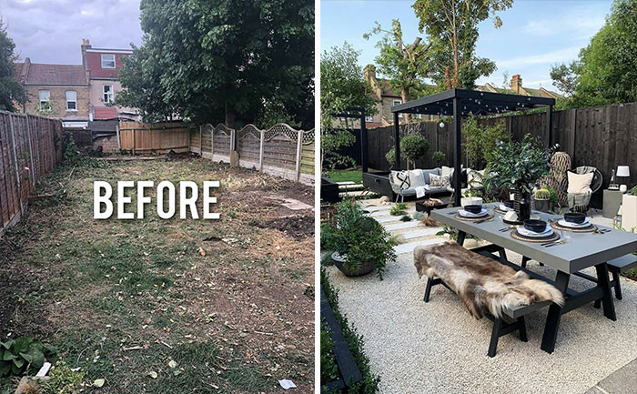 18. From Nothing to a Beautiful Backyard Setup That Looks Like an Open Restaurant.