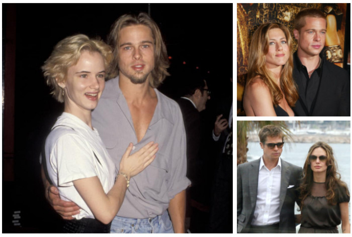 The many styles of Brad Pitt and his significant others over the years.