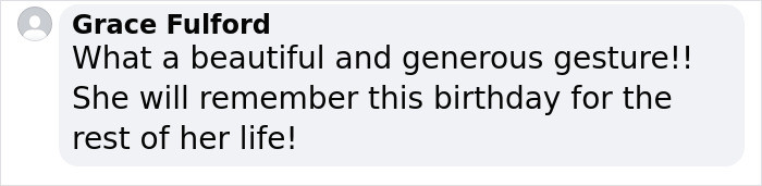 A birthday to remember, for sure.