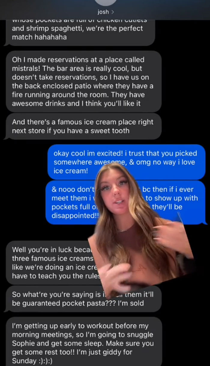 Nik shared screenshots of their original conversation to prove her point.