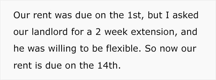 OP Asked the Landlord for an Extension