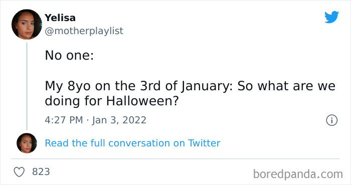 11. Yeah, what is the plan for Halloween?