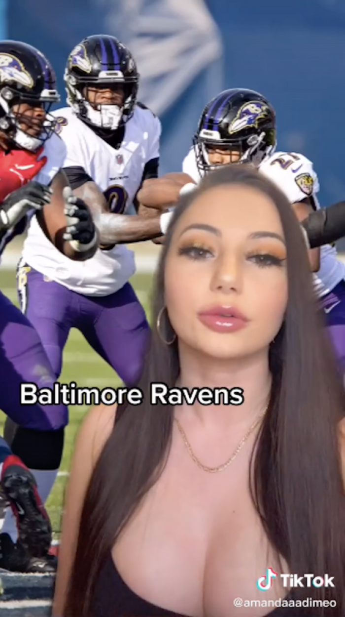 The entire team of Baltimore Ravens