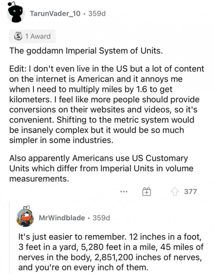 Ah, this argument right here will never get old.