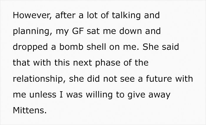But then, she dropped a bombshell.