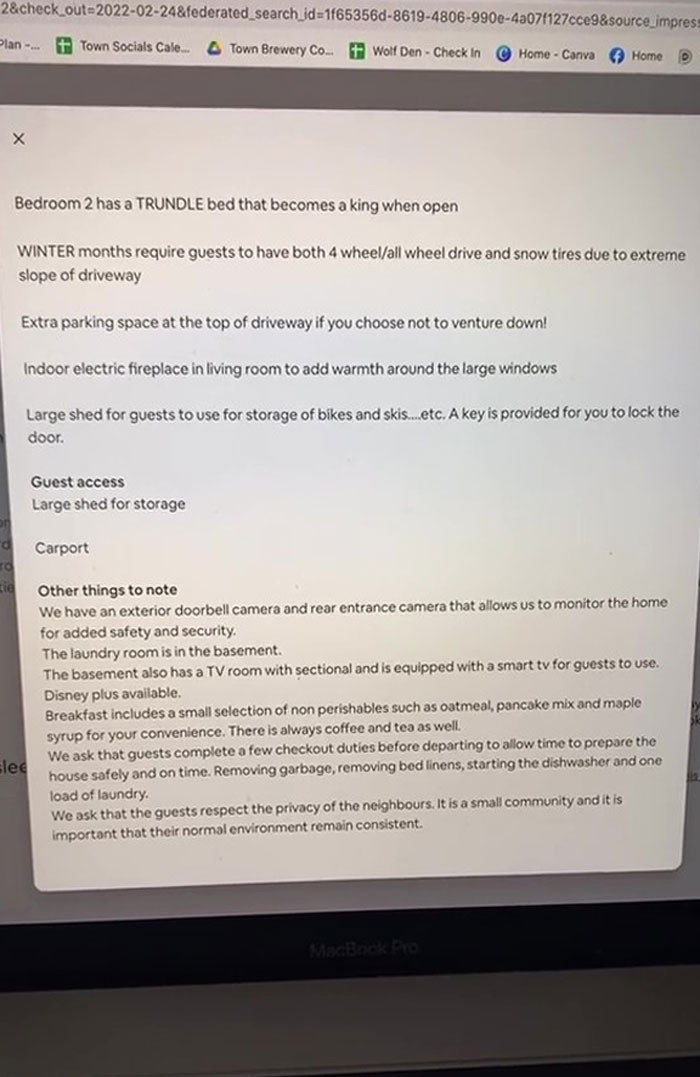 But even though she would be charged the cleaning fee, she was still expected to do some cleaning.