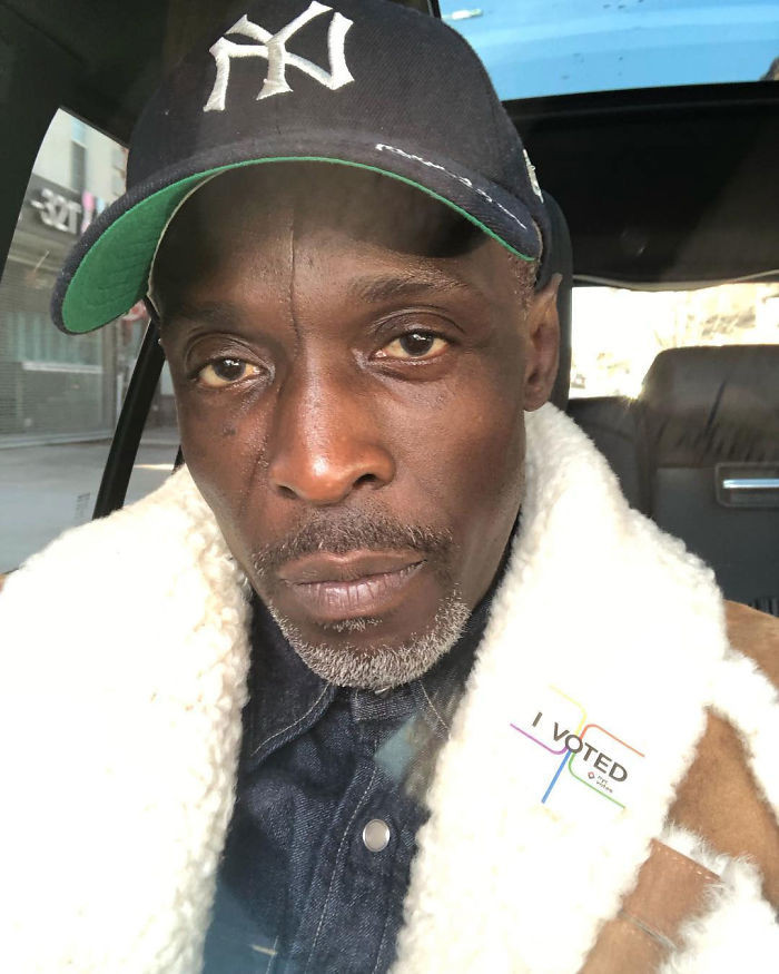 Michael K. Williams - facial scarring from a bar fight in NYC 