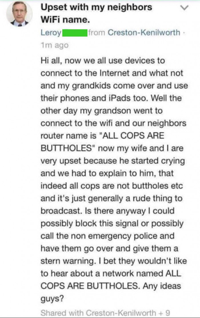 33. He ruined the kid's dream.