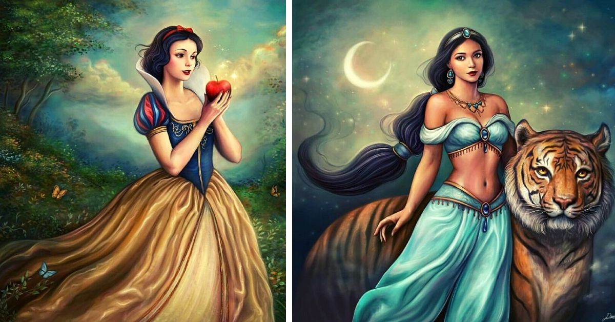 Creative Artist Shows What Disney Princesses Would Look Like If They Were Styled As Classical Paintings