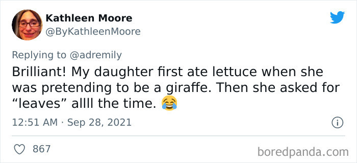 15. Giraffes eat lettuce...