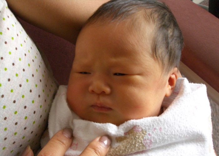 6. An Asian-looking baby was born to a white couple.
