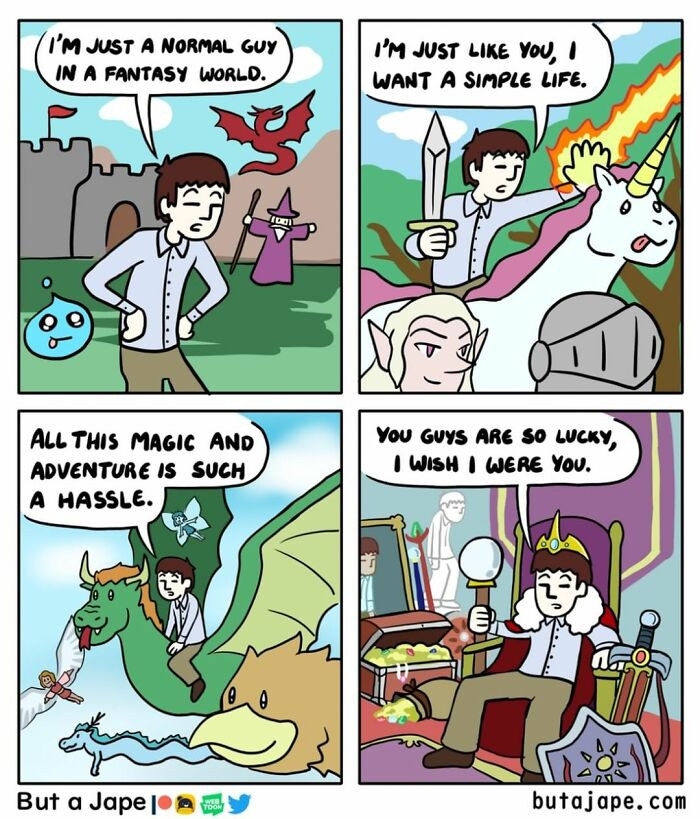 28. Just a normal guy in a fantasy world