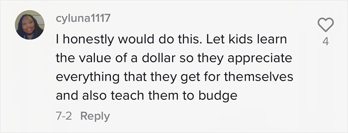 More people loving it for responsibility and budgeting.